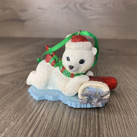 Danbury Mint Other - Danbury Mint The Baby Animal Ornaments Polar Bear